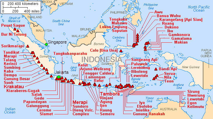 Đi đâu Indonesia bạn cũng sẽ thấy núi lửa